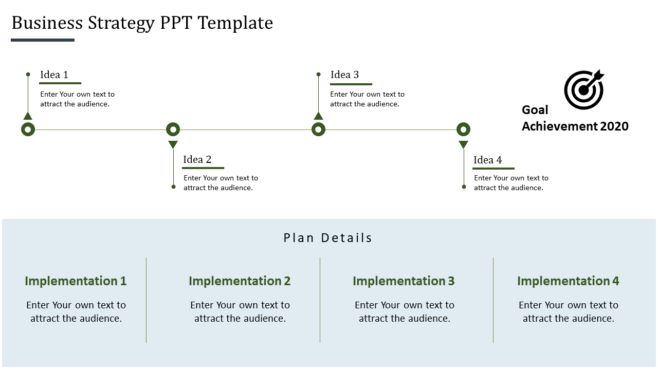 Free - Our Predesigned Business Strategy PPT Template Designs